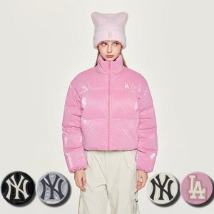 MLB 여성 크롭 유광 커브 패딩 점퍼 (3FDJB0556)
