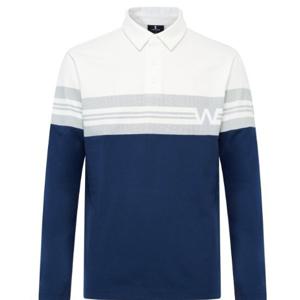 [와이드앵글] 남성 어깨배색 보더 티셔츠(WMU25271TB)