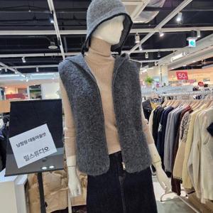 밀스튜디오 DP02 따뜻한 후드집업니트조끼 LRCIVS101