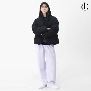 엘케이트 여자 겨울 미니멀 오버핏 웰론 웜업 푸퍼 숏패딩 LHZ018