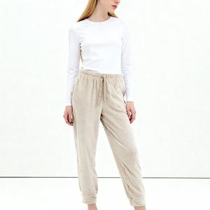 BG 보디가드 여성 밍크 스판 겨울 파자마 잠옷 바지 9부 하의 BBWEB942