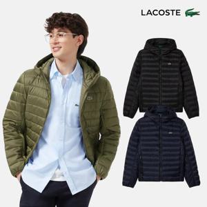 [라코스테공식] 남성 THERMORE 후드 경량 패딩 BH7228-55N 3종 택1
