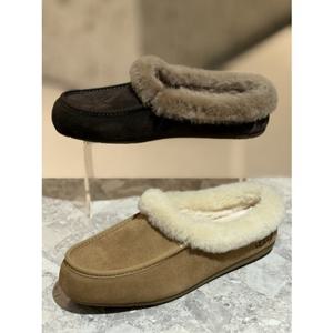 어그 UGG 여성 스웨이드 양모 칼라 앤슬리 뮬 슬리퍼 1665303534 2종택일