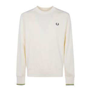 프레드페리 로고 자수 리브 커프 크루넥 맨투맨 FPM753556 46A