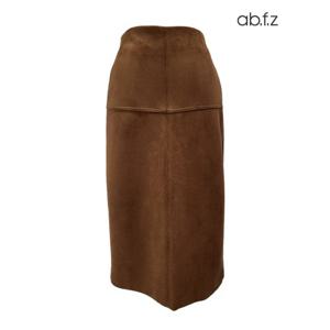 [에이비에프지]반 밴딩 H라인 스위드 스커트 APA1HS36A