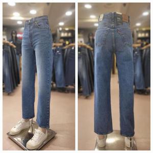 리바이스 여성 립케이지 스트레이트 진 79078-08