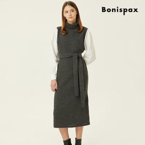 [보니스팍스(여성의류)]소프트 하이넥 니트 롱 원피스 XPAOP001M0