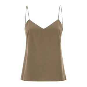 막스마라 실크 캔버스 슬리브리스 탑 2611161021600 016