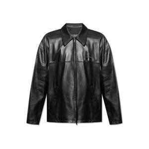 26 SS 발렌시아가 나노 BB 지퍼 가죽 자켓 블랙 831042TSS01