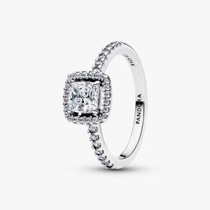 판도라 스파클링 스퀘어 헤일로 반지 193555C02