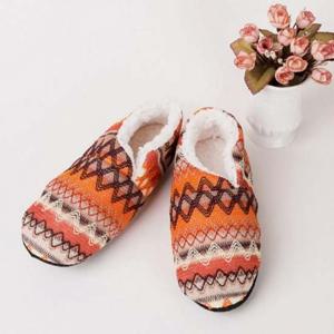 에스닉 겨울 윈터 털실내화 덧신 따뜻 보온 기모슬리