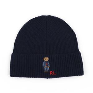 폴로 랄프로렌 데님 베어 자수 울 비니 PC1033-433