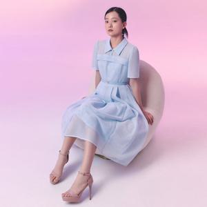 [린(의류)]윈도우 카라 롱 원피스 (LGOPPE9600)