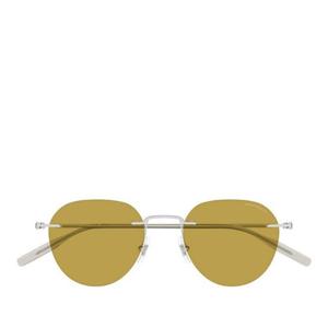 몽블랑 메탈 프레임 라운드 옐로우 렌즈 선글라스 MB0428S 005