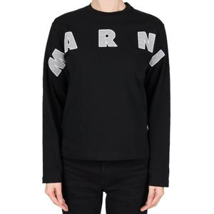 마르니 25FW 여성 로고 긴팔티 블랙 성인사이즈 M01263 M00RF 0M90D 12-14Y