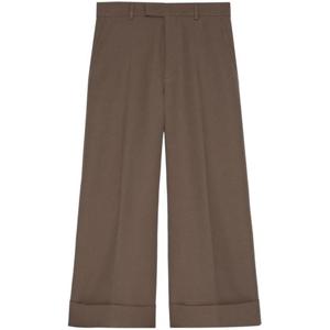 구찌 울 개버딘 트라우저 723677ZAHE0 2144 taupe