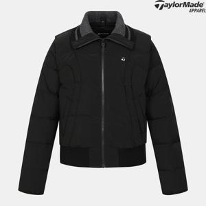 테일러메이드  25FW 여성 스웨이드 2IN1 중량 다운 점퍼 TWDJO8202-199