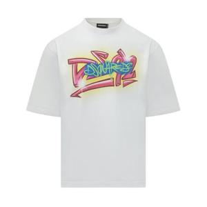 디스퀘어드2 반팔 티셔츠 S71GD1652D20033 100 WHITE