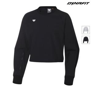 [다이나핏] (택가 109,000원) 블랙 여성 NEO PISTE (네오 피스테) 2.0 크롭 맨투맨 YWU23243Z1