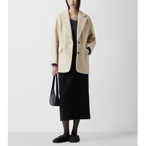 [쥬크]울 블렌디드 코쿤핏 코트 자켓 Z254MSG005