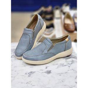 허시파피 세이브존05 여성3Cm굽소가죽펀칭슬립온화 IOCRN459