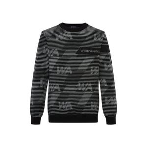 [와이드앵글] 남성 TO 올오버 레터링 패턴 라운드 스웨터 WMU25K31Z1