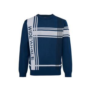 [와이드앵글] 남성 CO 빅패턴 포인트 라운드 스웨터 WMU25K73TB