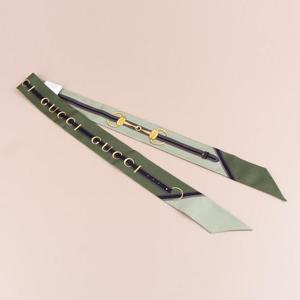 구찌 프린트 실크 트윌 스카프 그린 851604 3G001 3467