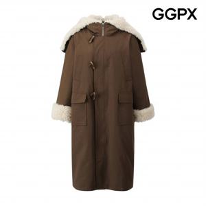 [GGPX] 더플 오픈 빅 카라 덕다운 패딩 야상 점퍼 (GQ1JP005F)