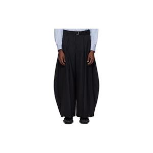 25 FW 사카이 남성 블랙 수팅 슬랙스 261445M191025