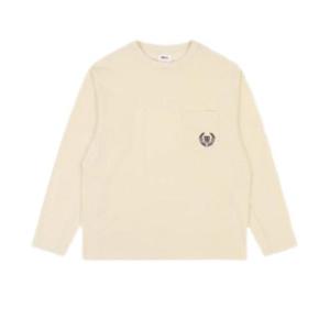 윌슨긴팔티 VQA W233001LTL91-CRM 남성 포켓 긴팔 티셔츠