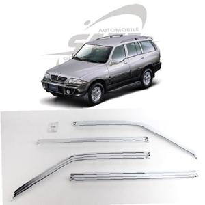 무쏘 차량용 크롬 윈도우 썬바이저 창문 빗물받이 몰딩 햇빛가리개