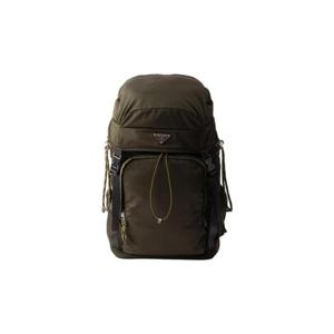 프라다 리나일론 앤 레더 백팩 카모플라주 그린 2VZ123-2DMG-F0334