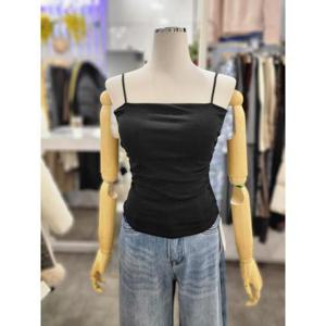 밸리걸 세이브존01 캡내장 셔링 크롭  끈나시 탑 617630