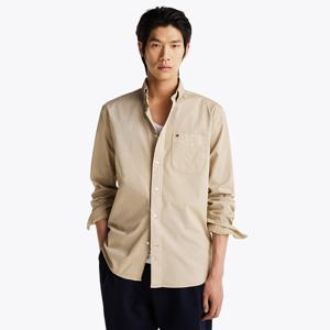 [공식][타미힐피거] [Relax fit] 가먼트다이 트윌 솔리드 셔츠 (T12F0WSH040MT1RBT)