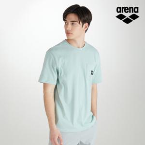 아레나스포츠 유니 체스트 포인트 라벨 반팔 티셔츠  S3MC1RT11TGR