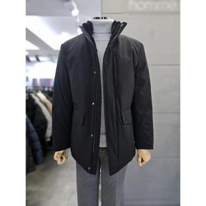 바쏘옴므 세이브존03 바쏘옴므 남성 블랙 밍크 래빗 풀FUR 구스 점퍼 WSAGZ4UA53A