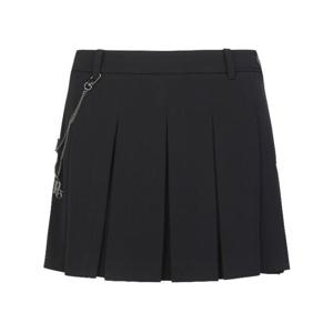 파리게이츠골프스커트 NQC 521D1PC305_BK 여성 체인 플리츠 큐롯 스커트