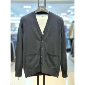 바쏘옴므 세이브존03 바쏘옴므 24FW 가을겨울 솔리드 V넥 가디건 WSAGY3GW32AA