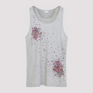 드리스반노튼 프린트 라운드넥 탱크 탑 2610211543606 813