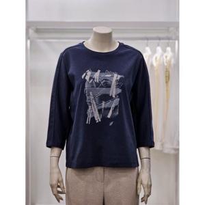 프렐린 세이브존02 7부소매 프린트 티셔츠 RTP261031