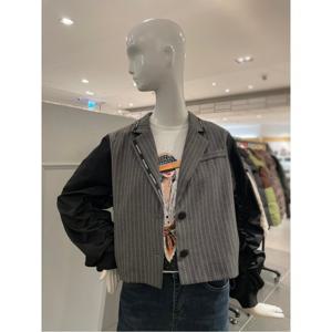 르니앤맥코이 소매셔링 카라넥 스트라이프 자켓 (MN03JK400HJY)