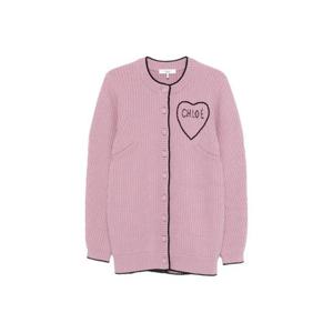 끌로에 로고 골지 니트 가디건 CH26SMC06710