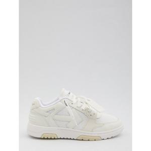 오프화이트 나파 가죽 메쉬 레이스업 스니커즈 OMIA243C99 LEA0