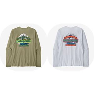 [파타고니아코리아] 37876R5 멘즈 롱-슬리브 그레이트 웨이브 리스판서빌리-티셔츠 Long-Sleeved Waves PG