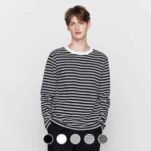 [지오다노]남성 간절기 헤비코튼 크루넥 긴팔 티셔츠 026503
