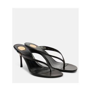 생로랑 Sue 75 레더 통 샌들 P01135879