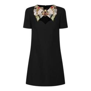 발렌티노 가라바니 미디 원피스 8B3VAHH71CFCRC Black