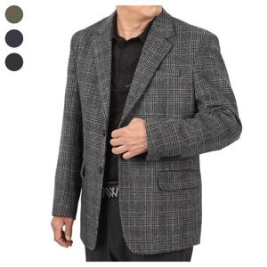 [리빌모아]남자 간절기 국내제작 체크 울 콤비자켓 DA-L-CO-Q001