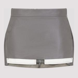릭오웬스 포그 컷오프 가죽 미니 스커트 RP01F6371 LBY 34